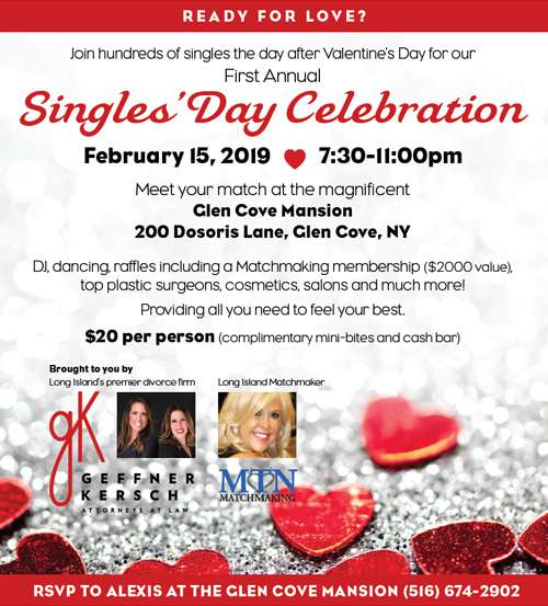 Alisa J. Geffner and Carolyn D. Kersch co-host the First Annual Singles’ Day Celebration